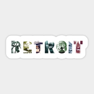 Detroit Landmarks Sticker